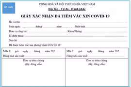 Giấy xác nhận tiêm văcxin thiếu tiếng Anh, khó khăn khi đi nước ngoài