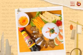 Bài dự thi của người tham dự Hanh Hong chia sẻ món cơm tấm vỉa hè cùng lời nhắn nhủ “Cảm ơn y bác sĩ, những chiến sĩ công an, tình nguyện viên đã vất vả ngày đêm lo cho Sài gòn được khỏe lại!”