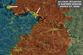 Quân Nga và dân quân Donbass bao vây quân đội Ukraina ở Lugansk