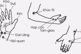 Kích thích huyệt tay trị đau lưng khi chuyển đồ ngày Tết