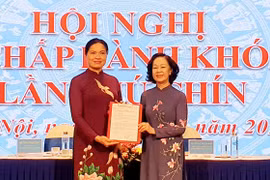 Đồng chí Hà Thị Nga được bầu làm Chủ tịch Hội Liên hiệp phụ nữ Việt Nam