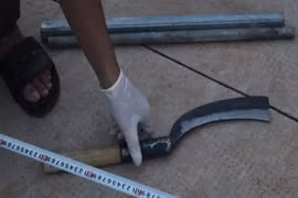 Tang vật của vụ án mạng.