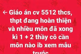 Giáo án mẫu 5512: Chỉ để “tham khảo” sao vẫn “nhộn nhịp” bán, mua?