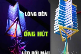 Làm đèn lồng trung thu cực đơn giản với ống hút