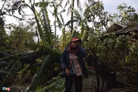 Tránh bão về, người dân bật khóc