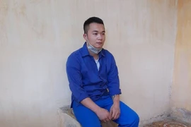 Đối tượng Phạm Văn Long tại cơ quan công an. (Ảnh: Công an tỉnh Hải Dương).