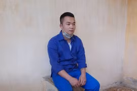 Đối tượng Phạm Văn Long tại cơ quan công an. (Ảnh: Công an tỉnh Hải Dương).