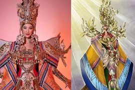 Trang phục dân tộc tinh xảo dự thi Hoa hậu Siêu quốc gia của Kim Duyên có “hớ hênh”?