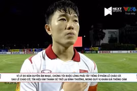 Tắt tiếng Quốc ca trong trận đấu giữa Việt Nam - Lào, BH Media nói gì?