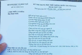 Đề thi Ngữ văn hỏi về 'Ai đã đặt tên cho dòng sông?'