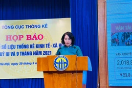 Tổng cục trưởng Tổng cục Thống kê (Bộ Kế hoạch và Đầu tư), bà Nguyễn Thị Hương.