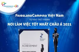 FrieslandCampina Việt Nam cũng đã vinh dự trở thành “Nơi làm việc tốt nhất Châu Á 2021”(Best Companies to Work for in Asia) do Tạp chí uy tín HR Asia bình chọn