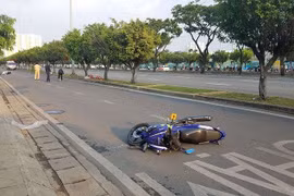 Hiện trường vụ tai nạn.