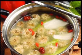 Cháo rau quả bồi bổ gan