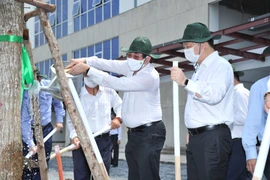 Đại học Y khoa Phạm Ngọc Thạch trồng cây nhớ Bác, hướng tới môi trường Viện - Trường xanh