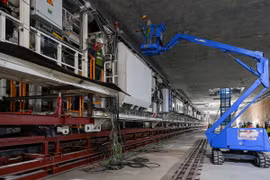 Hoàn thành vận hành thử robot đào hầm metro Nhổn - ga Hà Nội