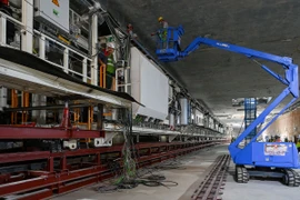 Hoàn thành vận hành thử robot đào hầm metro Nhổn - ga Hà Nội