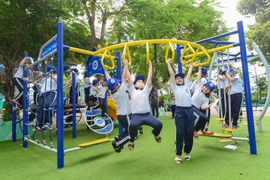 Sân chơi vận động “Ngại gì thử thách” đầu tiên trong dự án 55 tỷ đã hoạt động