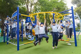 Sân chơi vận động “Ngại gì thử thách” đầu tiên trong dự án 55 tỷ đã hoạt động