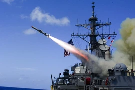 Tên lửa chống hạm Harpoon, do Boeing sản xuất. Ảnh Seapower Magazine.