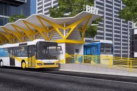 Phối cảnh xe buýt nhanh BRT số 1
