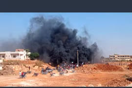 Video kho vũ khí lớn của khủng bố Al-Qaeda Syria ở Idlib phát nổ dữ dội