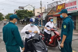 Chốt kiểm soát dịch trên địa bàn tỉnh Bến Tre thời điểm tháng 7/2021.