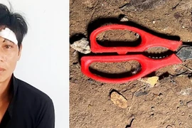 Võ Văn Giàu cùng hung khí gây án.