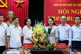 Bí thư Tỉnh ủy Nguyễn Thị Thu Hà được bầu làm Trưởng đoàn Đại biểu Quốc hội tỉnh Ninh Bình
