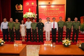 Công bố các quyết định bổ nhiệm cán bộ cao cấp tại Bộ Công an