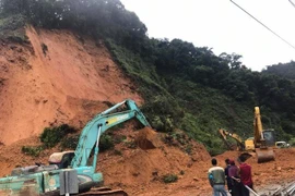 Khắc phục sạt lở, thông đường huyết mạch lên cửa khẩu quốc tế Cầu Treo.