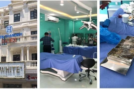  Cơ sở chăm sóc da nhưng có dụng cụ phẫu thuật đã qua sử dụng