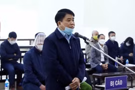 Ông Nguyễn Đức Chung tại phiên toà. Ảnh: TTXV