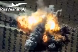 Syria: Không quân Nga không kích phá hủy một kho vũ khí của khủng bố ở Idlib