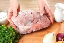 Thịt ôi sau khi rã đông