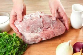 Thịt ôi sau khi rã đông