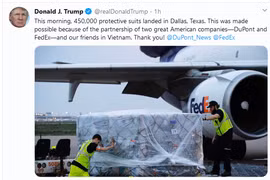 Tổng thống Trump cảm ơn ‘những người bạn Việt Nam’ hỗ trợ chống Covid-19