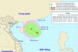 Xuất hiện vùng áp thấp trên Biển Đông, có thể hướng vào Việt Nam