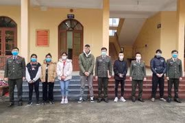 Các đối tượng liên quan tại cơ quan công an.