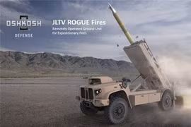 Lính thủy Đánh bộ Mỹ phát triển hệ thống tên lửa chống hạm trên xe không người lái