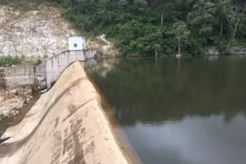 Cụm đầu mối của thủy điện Đăk Pô Ne 2AB.