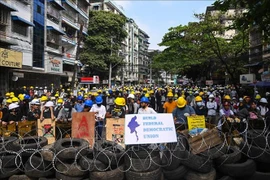 Lực lượng an ninh Myanmar bắt giữ thủ lĩnh biểu tình