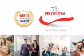  Prudential đạt “Top 10 Công ty bảo hiểm uy tín năm 2021”