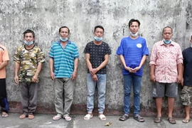 7 bị can phá rừng ở Phú Quốc. Ảnh: Công an tỉnh Kiên Giang.