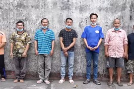 7 bị can phá rừng ở Phú Quốc. Ảnh: Công an tỉnh Kiên Giang.