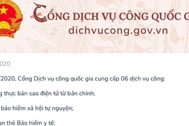 Giới thiệu tích hợp 6 dịch vụ công mới trên Cổng Dịch vụ công Quốc gia