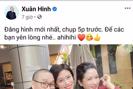 Nghệ sỹ Xuân Hinh đăng hình mới nhất "để các bạn yên lòng".