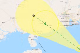 Sóng biển cao tới 5,5 m, bão Nuri cách Hoàng Sa 470 km