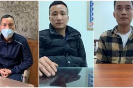 Từ trái qua phải các đối tượng: Nguyễn Văn Thiệu, Tạ Đức Nhật và Nguyễn Tiến Cả.