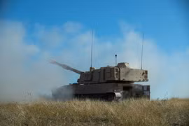 Lục quân Mỹ thực nghiệm bắn đạn thật pháo tự hành M109A7 Paladins